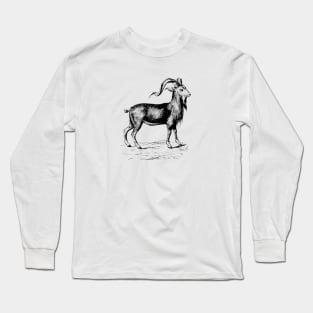 Ram Nature Drawing Long Sleeve T-Shirt